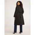 thumbnail image 4 of Sofia Jeans Women's and Women's Plus Size Double Breasted Trench Coat, Sizes XS-5X, 4 of 4
