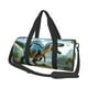 thumbnail image 1 of Balery Lake Forest Dinosaur A Bolsa de Gimnasio para Mujeres y Hombres, Bolsa de Viaje Impermeable, Bolsa de Fin de Semana con Compartimento para Zapatos y Bolsillo Húmedo, 1 of 6