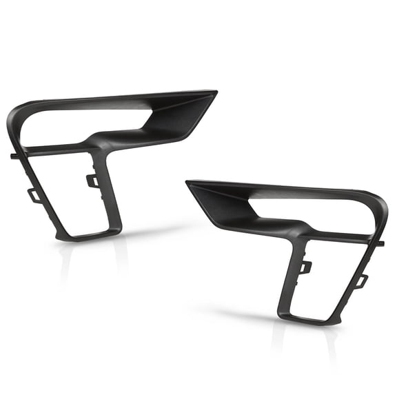 Pair Front Fog Lights Lamp Trim Left & Right Side Fit For 2018-2019 Ford Explorer