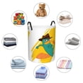 thumbnail image 6 of Perry The Platypus Laundry Hamper Cartoon Circular Foldable Basket With Handle, Clothes Books Toys Storage Organizer Bucket for Bedroom Bathroom, 6 of 8