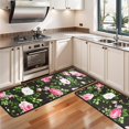 thumbnail image 3 of Kitchen Rugs Sets Of 2,Pioneer Flower Floral Print Pattern Anti Fatigue Kitchen Mat Rugs Non Slip Washable,Decorative Kitchen Floor Mats for Kitchen,Sink,Laundry,17"x47"+17"x47", 3 of 5