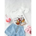thumbnail image 3 of Funny Halloween Tee Chick Or Treat Halloween Chicken T-Shirt, 180g, 3 of 8