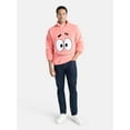 thumbnail image 2 of SpongeBob SquarePants Patrick Star Men's Plush Fleece Quarter Zip Sweatshirt, Sizes S-3XL, 2 of 5