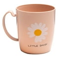 thumbnail image 1 of Taza de enjuague bucal para hacer gárgaras, taza de plástico lisa floral simple para cepillado, taza para parejas, taza de agua para lavar, 1 of 5