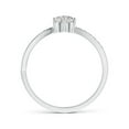 thumbnail image 2 of ANGARA Natural 0.55 Ct. Diamond Infinity Ring in 14K White Gold for Women (Ring Size: 3), 2 of 8