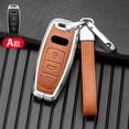 thumbnail image 6 of Car Key Case Cover Key Bag For Audi a1 a3 8v a4 b9 a5 a6 c8 q3 q5 q7 tt Keychain Accessories Car-Styling Auto Holder Shell, 6 of 20