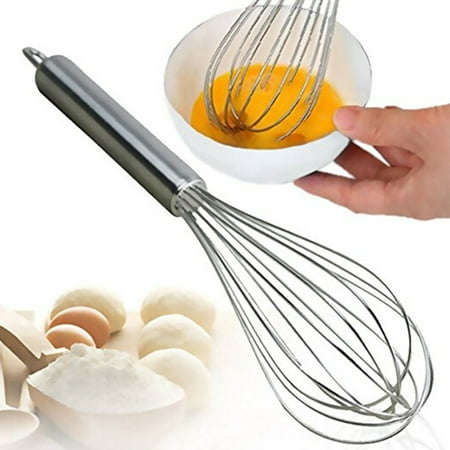 

Decor Store 8/10/12inches Stainless Steel Balloon Wire Whisk Egg Beater Mixer Baking Utensil