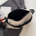 thumbnail image 3 of Bolso bandolera informal para mujer, bolso de costura de nailon para viaje de compras (beige), 3 of 4
