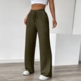 thumbnail image 5 of Kopltyrfg Womens Palazzo Pants Summer Fashion 2026 High Waisted Wide Leg Drawstring Flowy Beach Trousers with Pockets (Brown,XL), 5 of 7