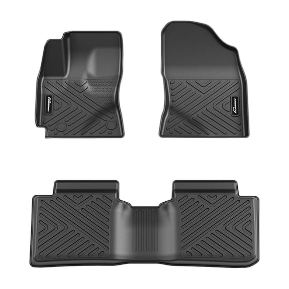 M optimized Floor Mats Set for 2014-2019 Toyota Corolla, TPE All Weather Corolla Accessories Custom Fit Front 1st & 2nd Row Floor Liner, Black