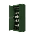 thumbnail image 2 of Palace Imports 100% Solid Wood Kitchen Pantry Storage Cabinet with Solid Doors and Adjustable Shelves, Green, 2 of 5