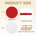 thumbnail image 2 of 100 Pcs Adhesive Felt Circles, 3/4" Round Non-Woven Felt Pads Stickers, Red, Pink, Yellow, Sky Blue, Purple, 2 of 6
