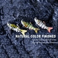 thumbnail image 3 of NIBOLOG 7cm 8.5g Reusable Artificial Bait 6 Sections Vivid Swimming Posture Five Specifications Fake Fishing Lure for Fishing Enthusiast, 3 of 8