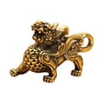 thumbnail image 2 of GROWTH TANK Brass Kirin Key Pendants Sturdy Car Key Chain Animal Accessories Desk Decoration 36mmx26mm, 2 of 9