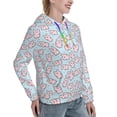 thumbnail image 2 of Yiaed Cute Rabbit Print Womens Casual Hoodies Crew Neck Long Sleeve Sweatshirts With Pocket Pullover Tops Women's Hooded Sweatshirt-X-Large, 2 of 5