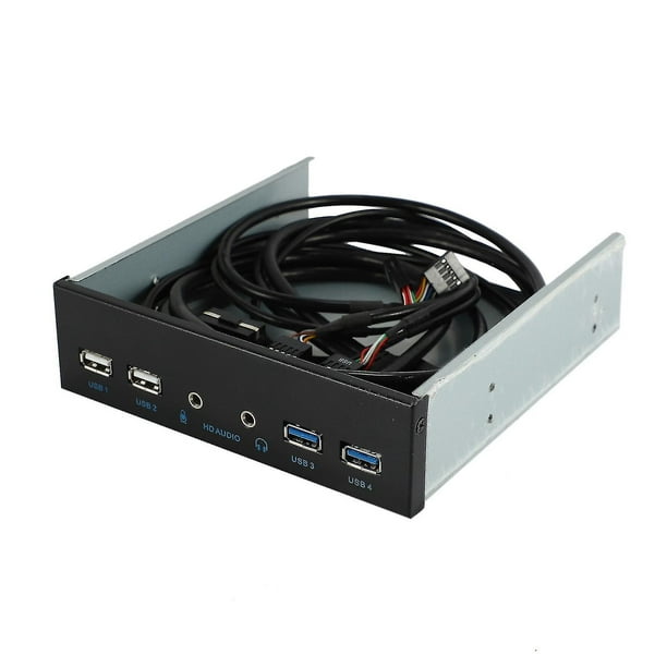 Caja De Pc De Escritorio De 5,25 Pulgadas Panel Frontal Interno Hub Usb 2 Puertos Hy