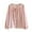 Pink, variant on Under 10 dollars! Women Long Sleeve Pajama Tops Button Down Shirts Crewneck Lace Up Cute Blouses