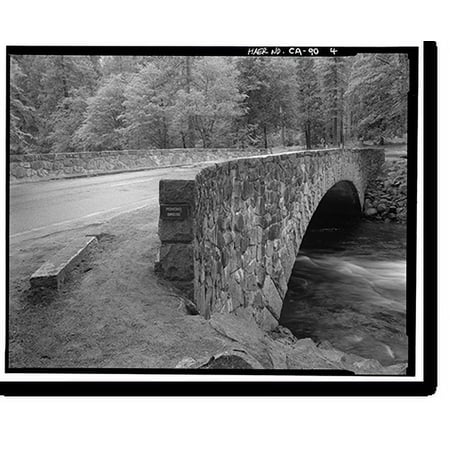 Historic Print, Pohono Bridge, Spanning Merced River on Yosemite Valley Road, Yosemite Village, Mariposa County, CA - 4, 16" x 20"
