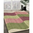 thumbnail image 3 of Ahgly Company Machine Washable Indoor Rectangle Transitional Ginger Brown Green Area Rugs, 5' x 8', 3 of 7