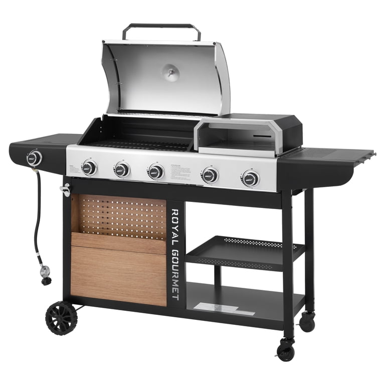 Royal Gourmet ZH3004S Premium Gas Grill and Pizza Oven Combo,with