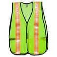 thumbnail image 2 of MCR Safety Mesh General Purpose Safety Vest Reflective Strip, Lightweight - Visibility Protection - Mesh - Lime - 1 Each, 2 of 2