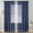 Dusk Blue, variant on Sheer Curtains 2 Panels Set, Semi Transparent Pocket Sheer Window Drapes for Bedroom Living Room Dining Wedding Party Backdrop