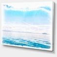 thumbnail image 2 of Blue Horizon Digital Watercolor - Large Seascape Art Canvas Print, 2 of 3