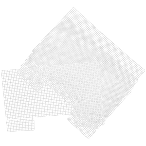 Worgeous 5pcs Plastic Mesh Sheet Embroidery Plastic Canvas Sheet Bag Making Materials