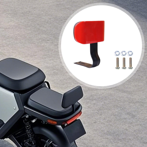 Respaldo para bicicletas eléctricas, cojín de asiento para bicicletas eléctricas, respaldo de asiento trasero para Rojo