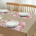thumbnail image 3 of Pioneer Flower Floral Print Pattern Summer Placemats Table Placemats Set Of 4-Linen Kitchen Washable Placemats Table Mats 12x18 Inch Non-Slip Heat Resistant, 3 of 6