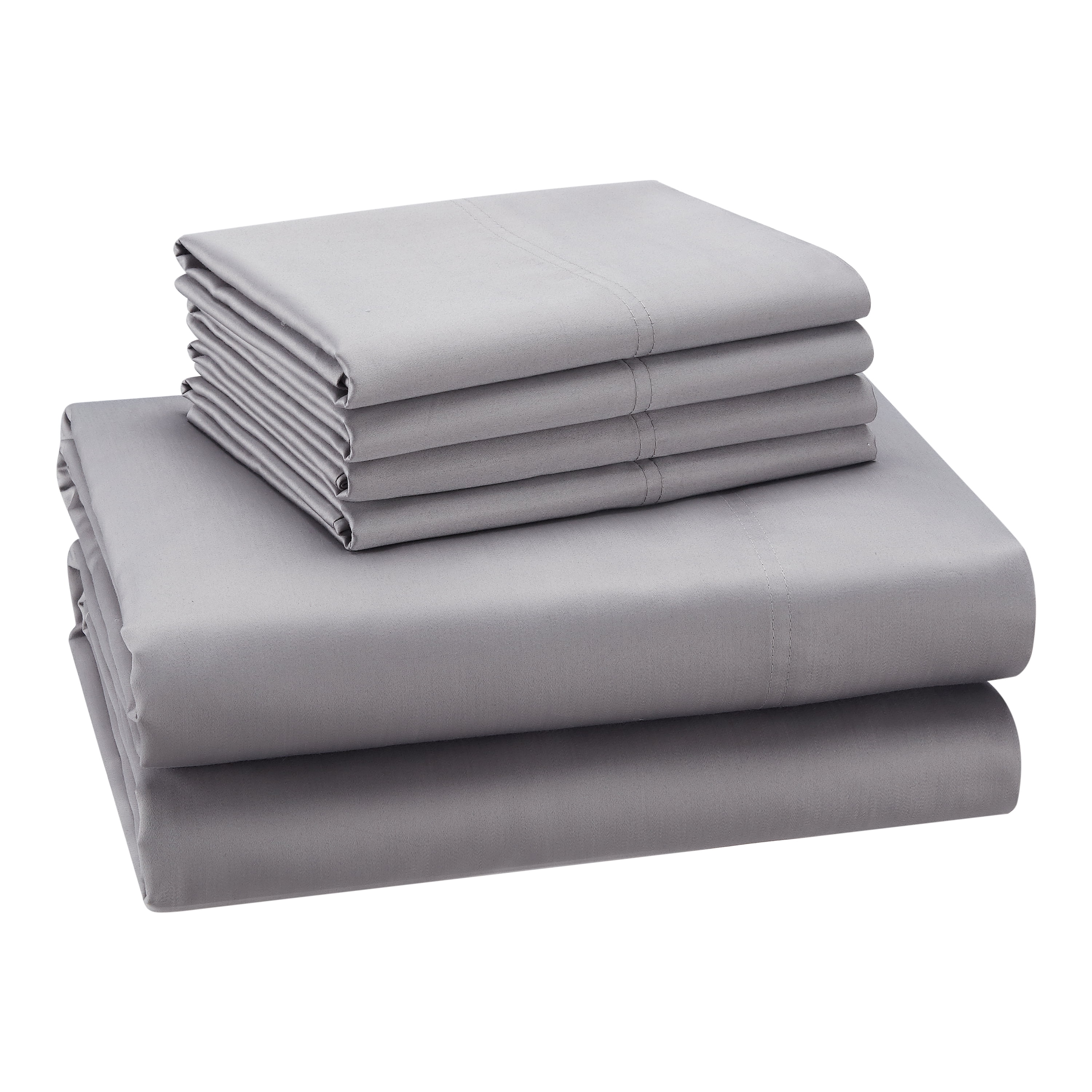 Double Size Hotel 4 Piece Sheet Set 1200 Count Egyptian Cotton Solid Colors