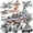 1000Pcs, variant on 1000+Pcs Navy War Chariot Ship Army Boat Plane Model Warships Building Blocks City Children Toys for Boy