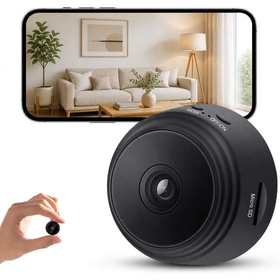 Hidden Camera，Spy Camera,1080p HD Mini WiFi Cam with Night Vision