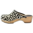 thumbnail image 3 of BJORK Safari Wood Open Back Dalmation Clogs, 3 of 8