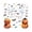 A001- 10, variant on Halloween Window 4 Pack Spooky Icons Ghost Skeleton Jack O Lantern Bat Removable Indoor Party Decor Home Decor for Trick Or Treat Events