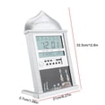 thumbnail image 1 of Muslim Islamic Praying Clock Azan Prayer Alarm Digital Azan Table Clock Silver, 1 of 8