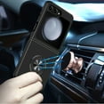 thumbnail image 2 of TJS for Samsung Z Flip6 Phone Case, 360 Rotating Magnetic Ring Stand Grip Hybrid Cover for Samsung Z Flip 6 (Black), 2 of 4
