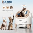 thumbnail image 3 of Open-Top Automatic Cat Litter Box, Self Cleaning Cat Litter Box with App Control & Weight Monitoring, 10.5L Large Capacity for Multiple Cats, Ultra-Quiet & Odor Control, 1 Rolls Refill Bags Included, 3 of 9