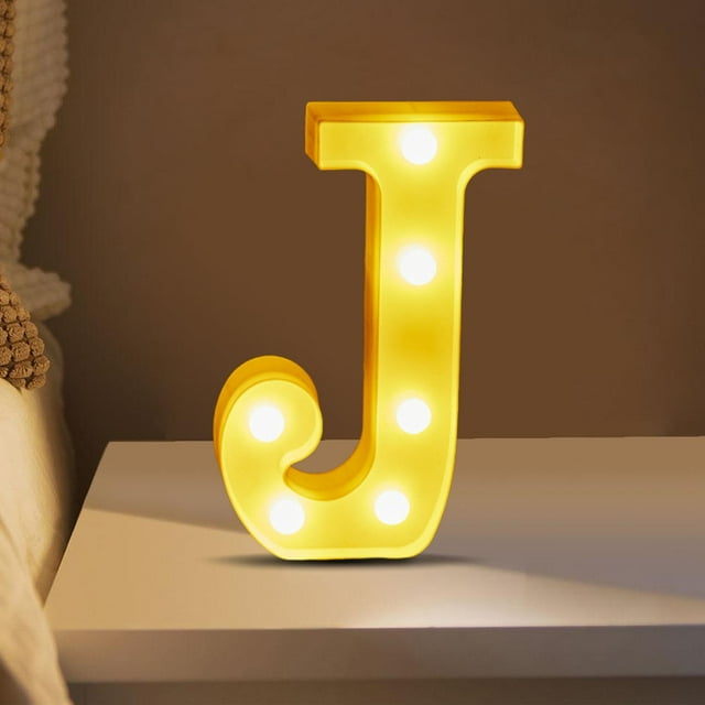 Meitianfacai LED Letter Lights Sign Light Up For Home Party Wedding Decoration Light Up Letters Alphabet Letter Sign Battery Powered For Christmas Birthday Party Decoration