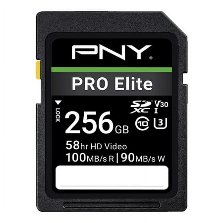 UPC: 0751492642277 | PNY 256GB PRO Elite Class 10 U3 V30 SDXC Flash Memory Card – 100MB/s  4K UHD  Full HD  UHS-I  Full Size SD