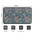 thumbnail image 5 of Blue Pioneer Flower and Paisley Pattern Door Rugs,Washable Non Slip Door Mats Indoor,Decorative Door Mats,Entry Mat Indoor for Entrance,Bedroom,Kitchen,Bathroom,30"x17", 5 of 6