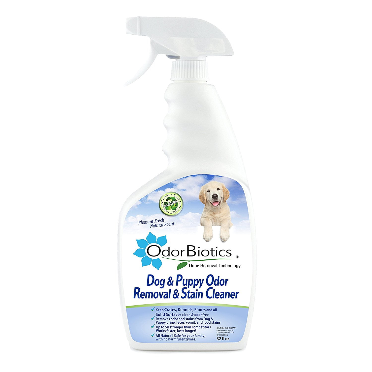 OdorBiotics Dog & Puppy Odor Eliminator & Stain Cleaner, Removes Urine Smells in Seconds, For