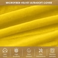 thumbnail image 4 of Vggrvlo 3ft Giant Bean Bag Chairs Cover No Filler for Adults Living Room Furniture Sofa with Soft Micro Fiber Cover Round Fluffy Couch for Bedroom College Dorm Yellow, 4 of 7
