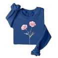 thumbnail image 2 of Fall Hoodless Sweatshirt for Women Printed Casual Crewneck Long Sleeve Ladies Loose Hoodless Sweatshirts, 2 of 4