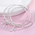 thumbnail image 4 of Pulseras De Plata Para Mujer Brazalete De Cuentas De Plata De Ley 925 Pulsera De Transferencia Brazalete De La Suerte Pulsera De Moda Ajustable Joyería De Mujer Niña Pulsera Fidget Para Joyería De Ans, 4 of 4