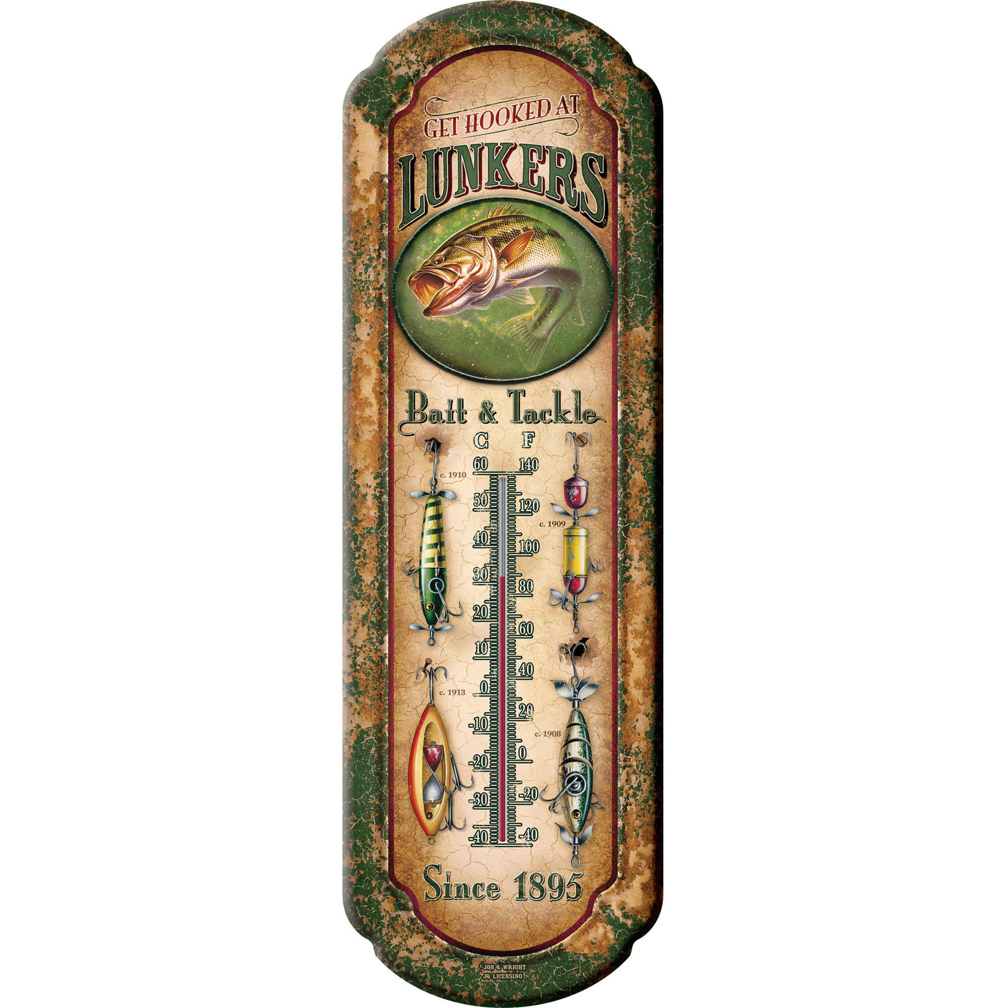 Handheld Device Rivers Edge Products Tin Thermometer 