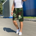thumbnail image 7 of Kdxio Camouflage Skull Print Mens Sleep Shorts Bottoms Soft Comfy Pajama Wear Pants with Drawstring Pockets, 7 of 7