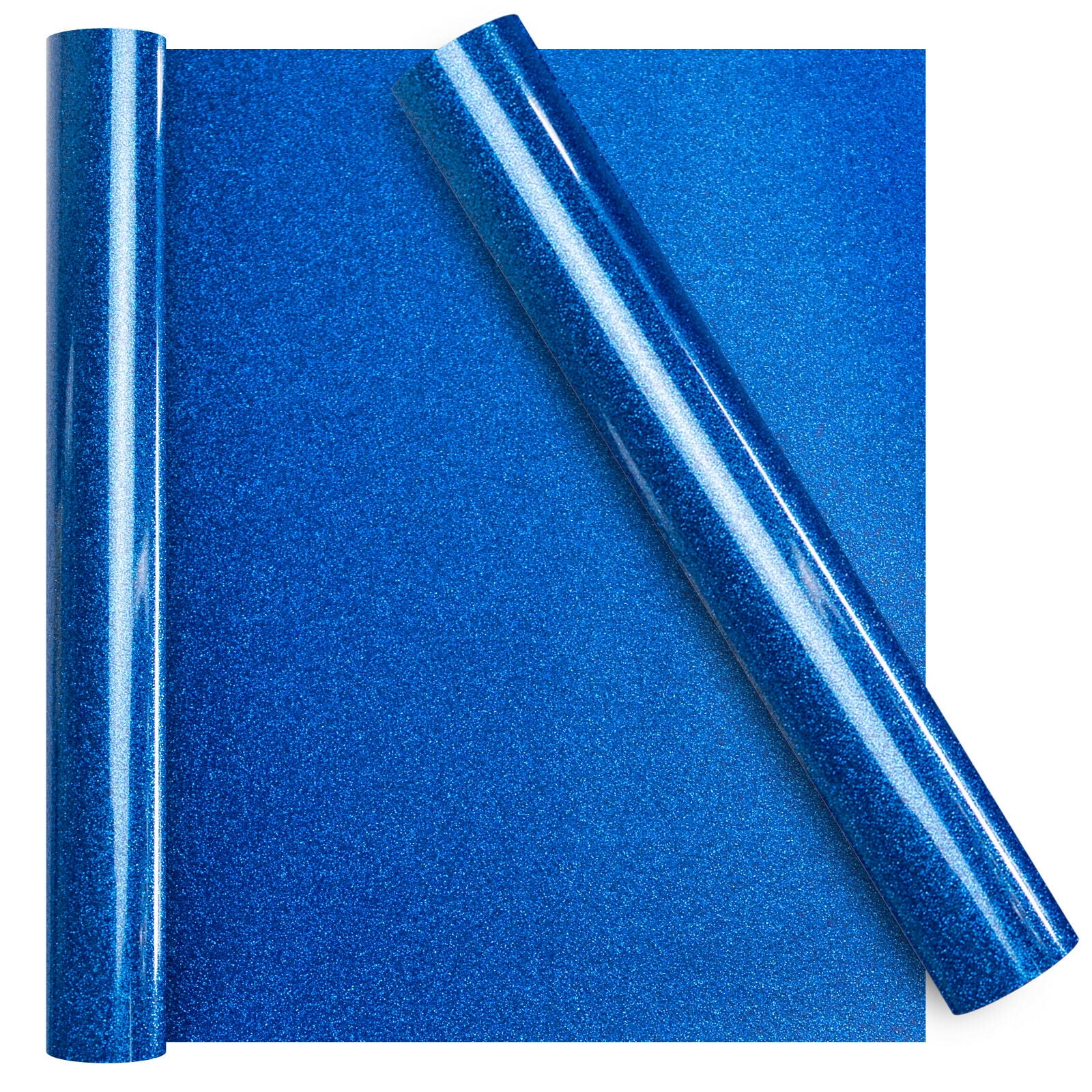 Royal Blue Glitter HTV Heat Transfer Vinyl Rolls 10 X 5FT Royal Blue 