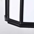 thumbnail image 5 of Nuvo Lighting LED Cage Lantern Fixture Black Finish with White Linen Acrylic, 5 of 7