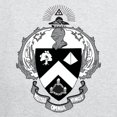 thumbnail image 3 of CafePress - Triangle Black And White Coat Of Arms Sweatshirt - Zip Hoodie, Classic Hooded Sweatshirt with Metal Zipper, 3 of 4